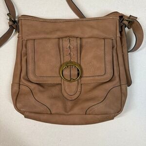 Chaps by Ralph Lauren Brown Shoulder Bag With Buckle